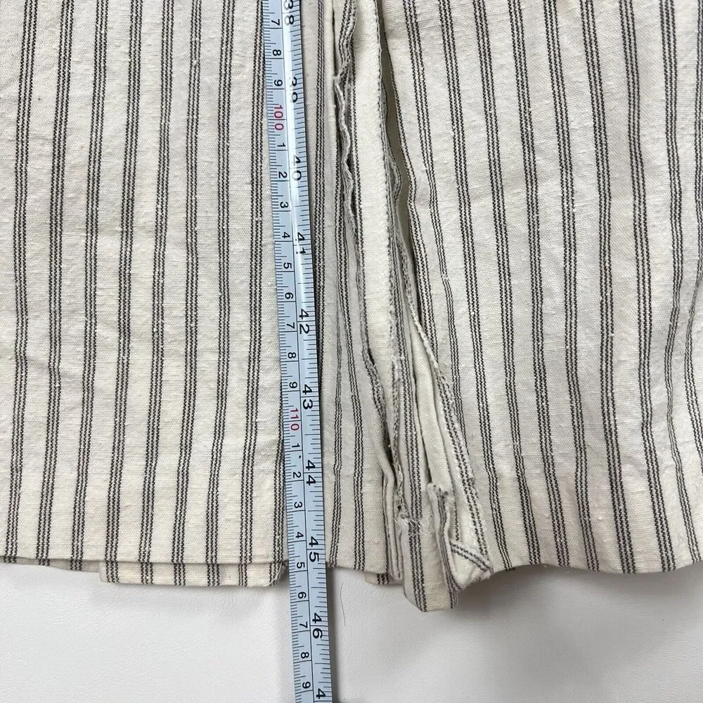 THORNTON HALL Dress VTG 70s New Zealand Button Down Sleeveless Stripe Rare Sz 10